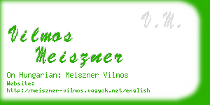 vilmos meiszner business card